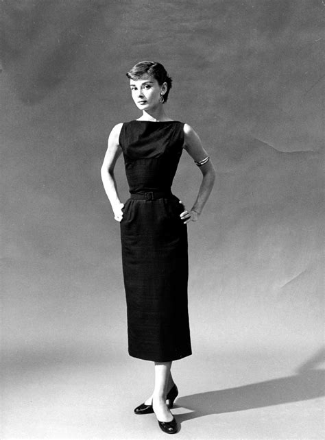 audrey hepburn black gown